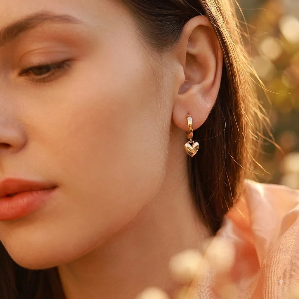 Heart Drop Earrings | AURIA