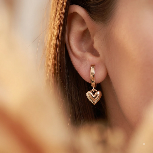 Heart Drop Earrings | AURIA