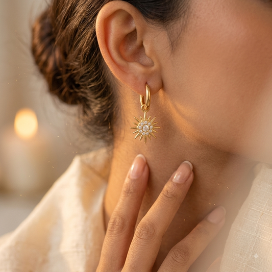 Sun Hoop Earrings | AURIA