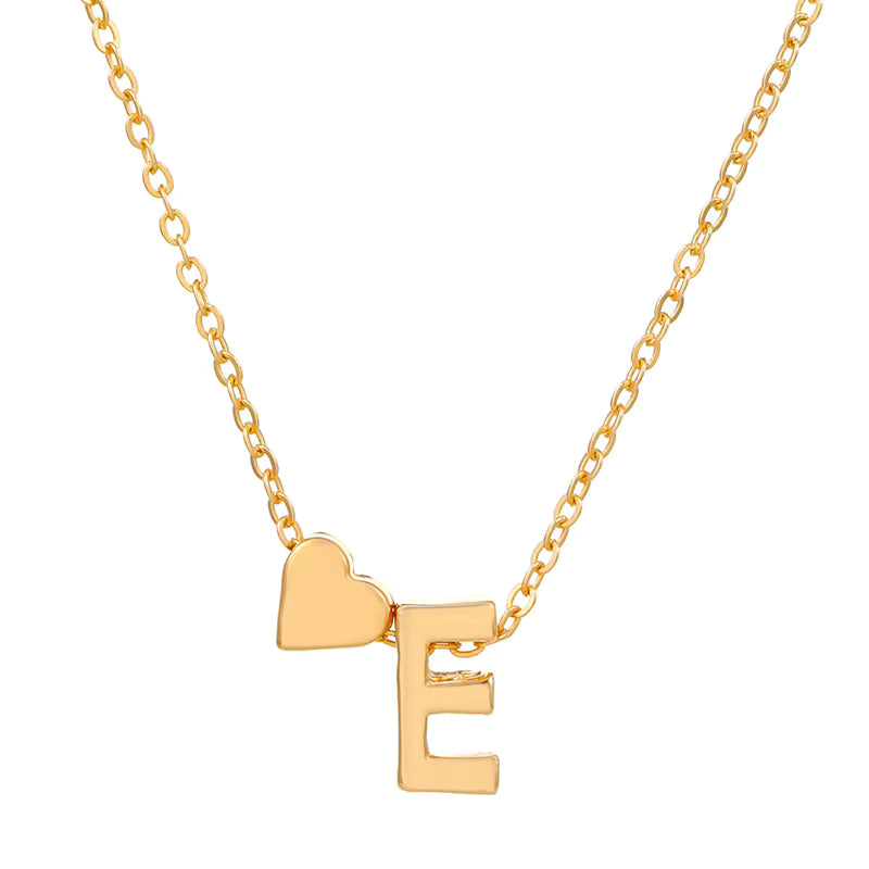Initial Necklace – Heart Pendant | AURIA