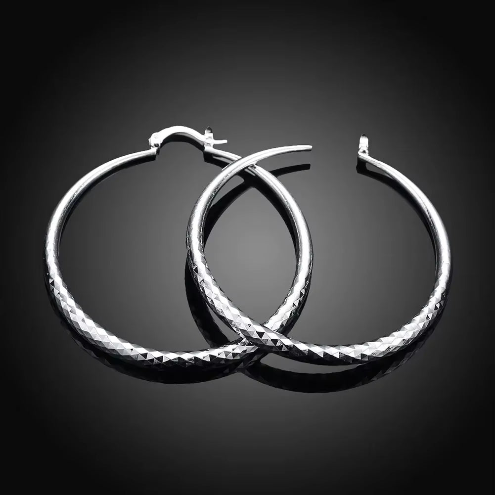 Sterling Silver Hoop Earrings | AURIA