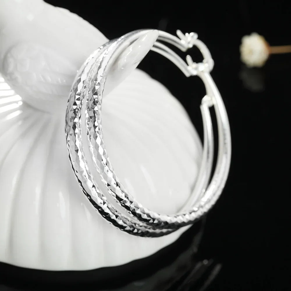 Sterling Silver Hoop Earrings | AURIA