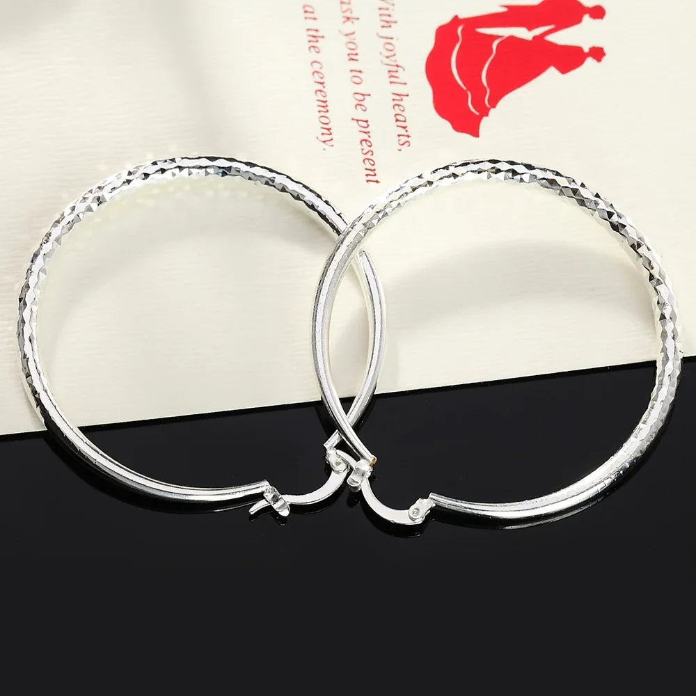 Sterling Silver Hoop Earrings | AURIA
