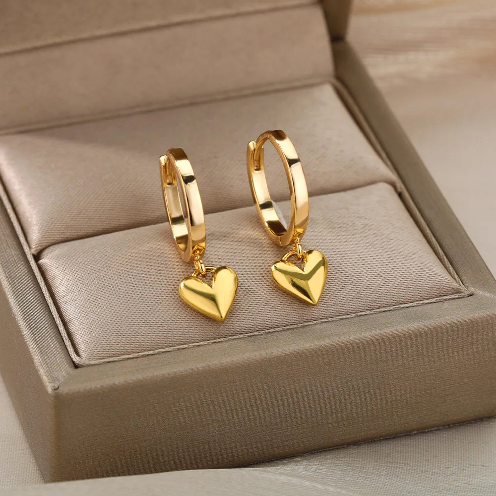 Heart Drop Earrings | AURIA