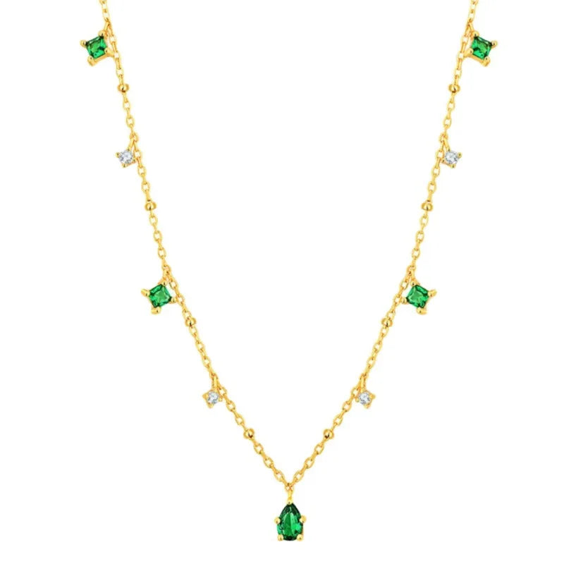 Emerald Necklace – Gold Choker | AURIA