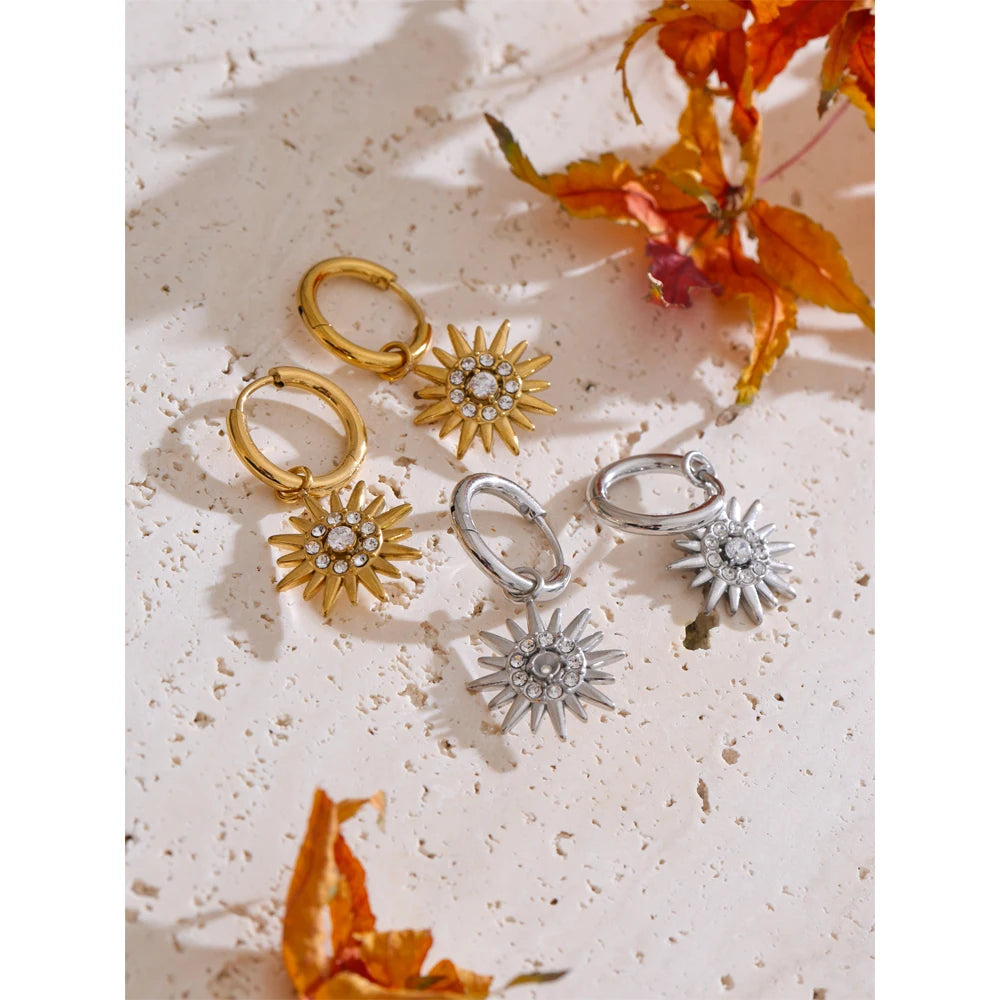 Sun Hoop Earrings | AURIA