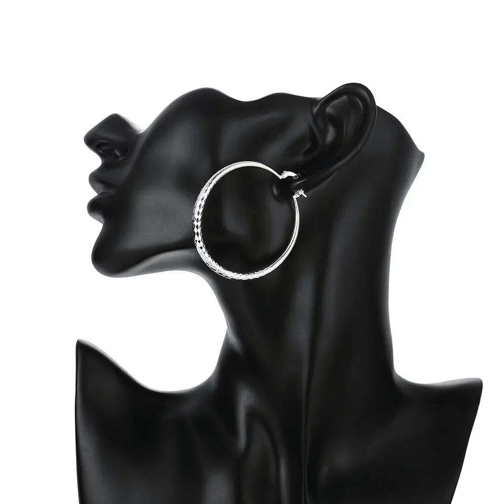 Sterling Silver Hoop Earrings | AURIA