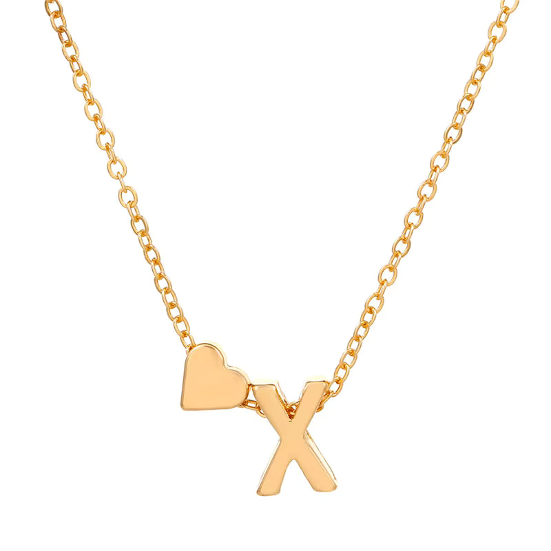 Initial Necklace – Heart Pendant | AURIA