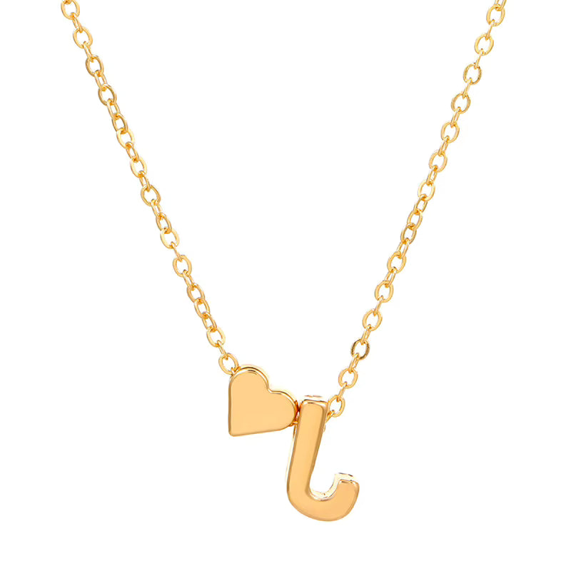 Initial Necklace – Heart Pendant | AURIA
