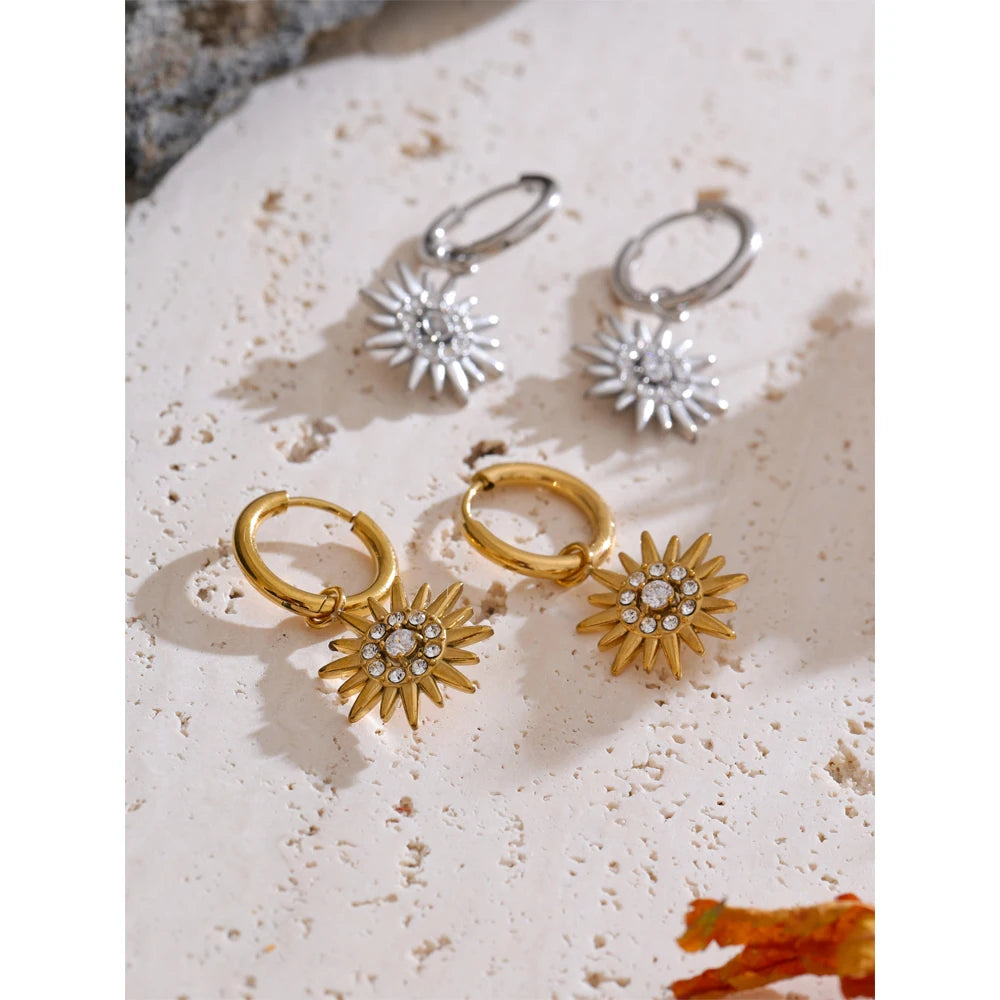 Sun Hoop Earrings | AURIA