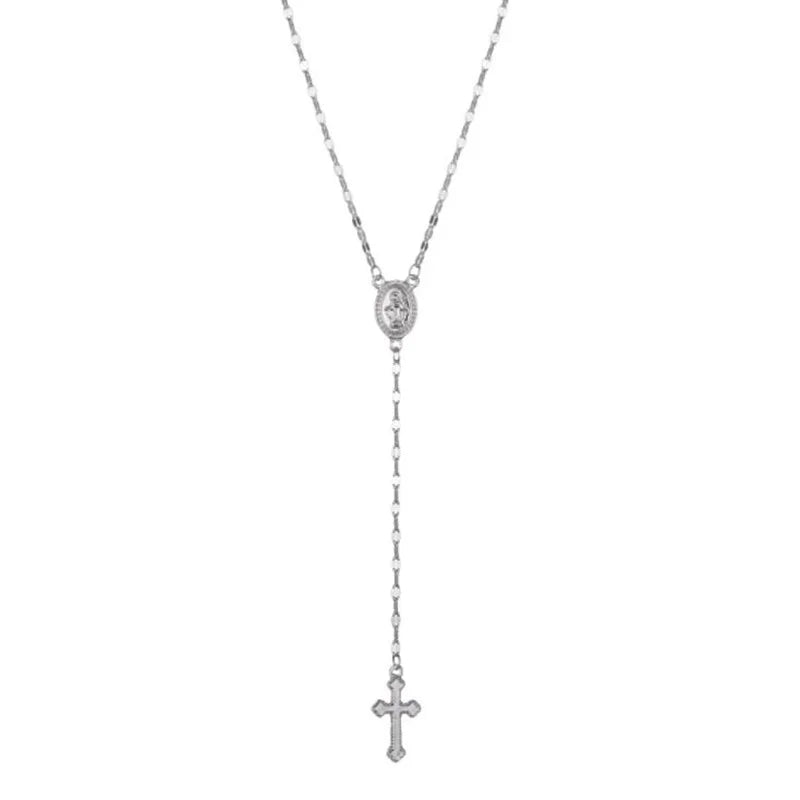 Cross Necklace – Gold Rosary Pendant | AURIA
