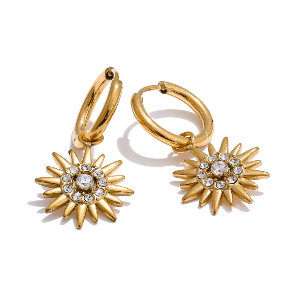 Sun Hoop Earrings | AURIA