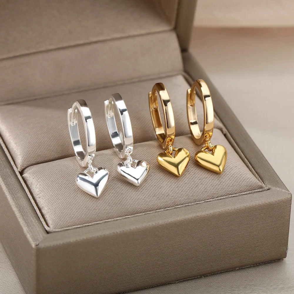 Heart Drop Earrings | AURIA