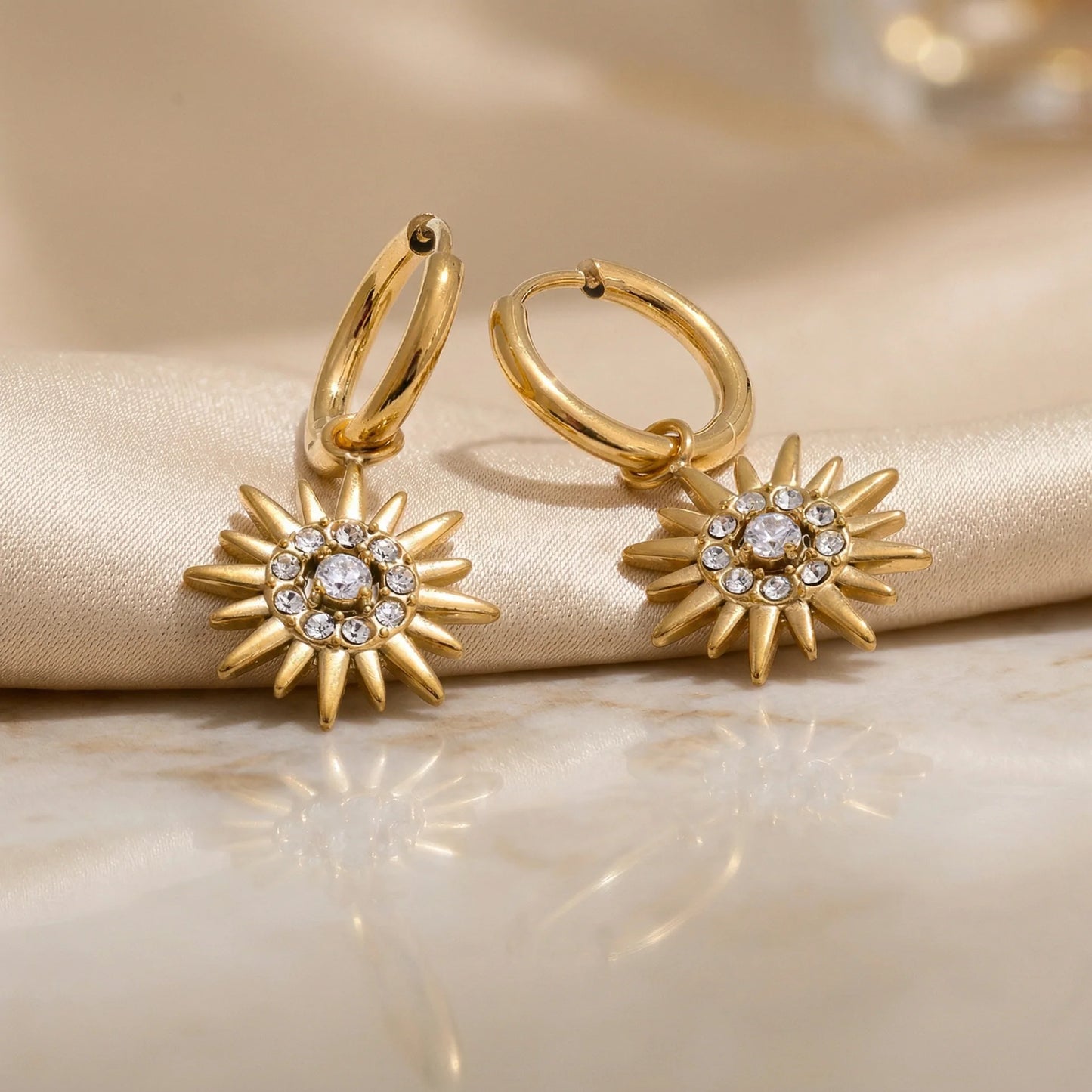 Sun Hoop Earrings | AURIA