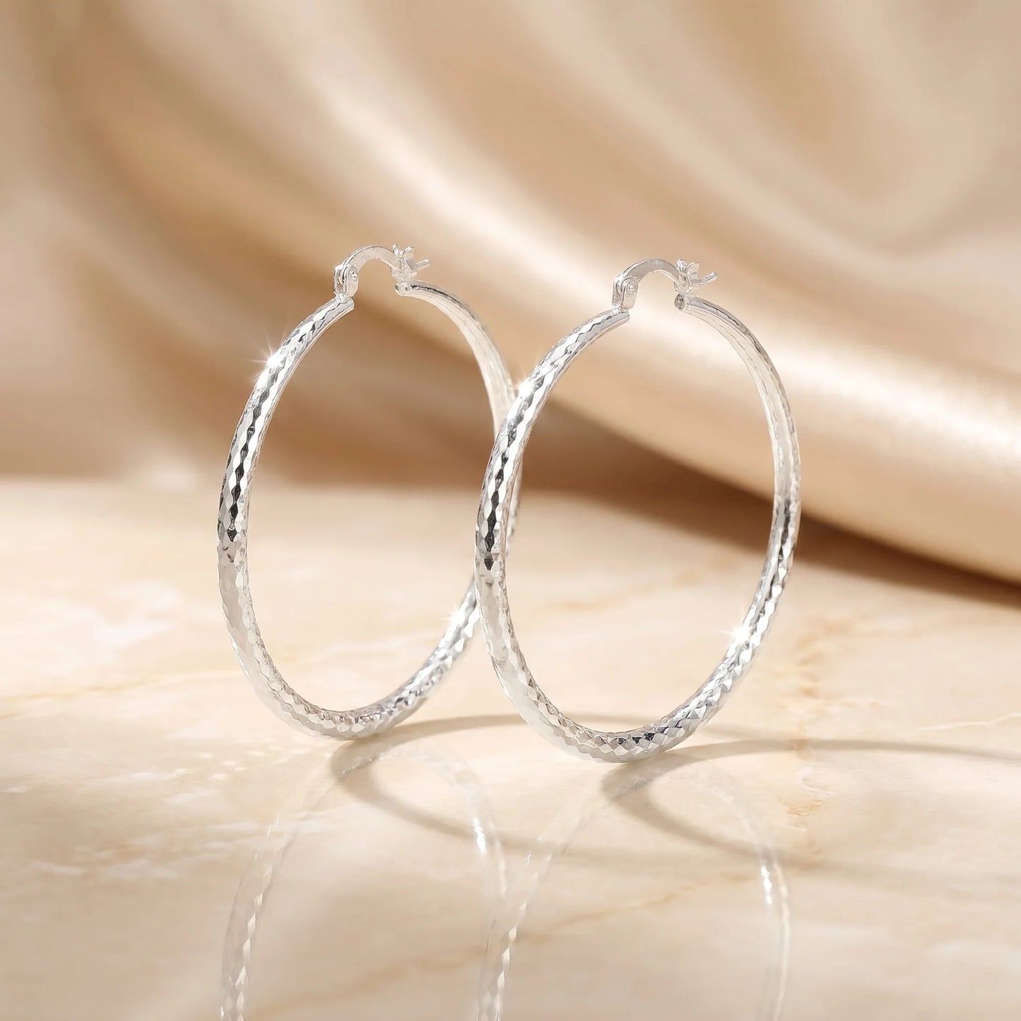 Sterling Silver Hoop Earrings | AURIA
